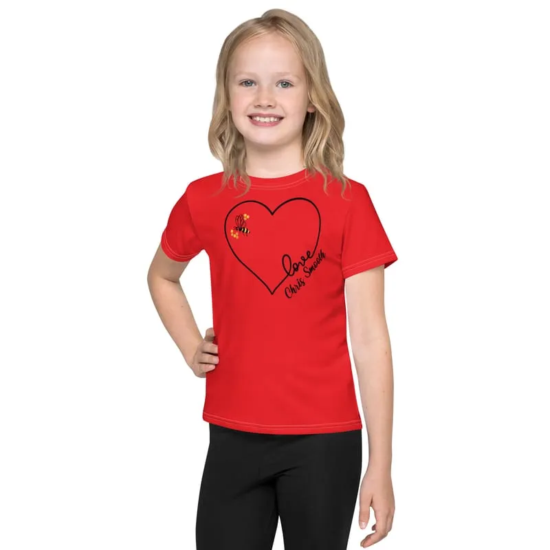 Be LOVE heart Kids crew neck t-shirt